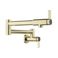 Product Image of Blancoculina II Wall-Mounted Pot Filler w/ 2 Single-Lever Handles, 1.5 GPM - Satin Gold