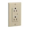 Product Image of Decora Plus Surge Protective Duplex Receptacle, 15A, 2P, NEMA 5-15R, - Ivory (125V)