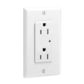 Product Image of Decora Plus Surge Protective Duplex Receptacle, 15A, 2P, NEMA 5-15R, - White (125V)