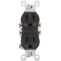 Product Image of Duplex Receptacle w/ Quickwire, 15A, 5-15R - Brown (125V)