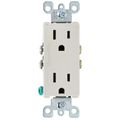 Product Image of Decora Duplex Receptacle w/ Quickwire, 15A, 5-15R - Light Almond (125V)