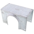 Double Stud Shoe for up to 2" PVC/ABS/Cast Iron Pipe, 16 Gauge