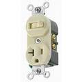 Product Image of Single-Pole AC Combination Switch, Grounding - Ivory (120/277V)