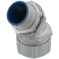 Product Image of 1" Insulated Zinc Plated Steel 45-Degree Liquid Tight Connector