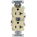 Product Image of Heavy-Duty Industrial Specification Grade, Duplex Receptacle, 2P, 20A - Ivory (125V)