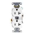Product Image of Industrial Specification Grade, Smooth Face Duplex Receptacle, 20A, 125V (White)