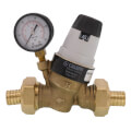 Product Image of 1" PEX Crimp Reducing Valve w/ Gauge (Low Lead, Pre-adjustable)