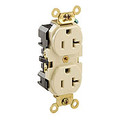 Product Image of Industrial Series Extra Heavy Duty Duplex Receptacle, 20A, 5-20R - Ivory (125V)