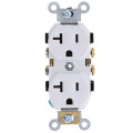 Product Image of Industrial Specification Grade Duplex Receptacle, 20A, 125V (White)