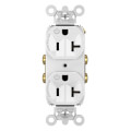 Product Image of Dual-Controlled Plug Load Controllable Duplex Receptacle, 20A, 2P, NEMA 5-20R - White (125V)