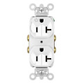 Product Image of Half-Controlled Plug Load Controllable Duplex Receptacle, 20A, 2P, NEMA 5-20R - White (125V)