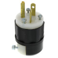 Product Image of Industrial Grade Plug, 20A, NEMA 5-20P - Black/White (125V)