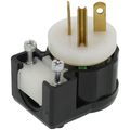 Product Image of Industrial Grade Straight-Blade Plug, 20A, NEMA 5-20P - Black/White (2P, 125V)