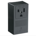 Industrial Grade Surface Mounting Straight Blade Power Receptacle, 2P, 50A, NEMA 6-50R - Black (250V)