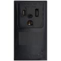 Product Image of Industrial Grade Surface Mounting Straight Blade Power Receptacle, 2P, 50A, NEMA 6-50R - Black (250V)