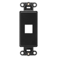 Product Image of Quickport, Decora Insert, 1-port (Black)