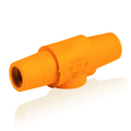 Product Image of 16 Series Taper Nose Double Female Connector, Cam-Type, Female-Female, 400A Max (Orange)