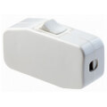 Product Image of Heavy Duty In-Line Cord Light Switch, 3A - White (125V)
