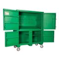 Product Image of 16 Gauge Steel Four Door Compact Field Office, Green