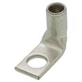 Product Image of One Hole Standard Barrel 90-Degree Bend Copper Lug, Wire Size #2 AWG, 3/8" Bolt (Brown)