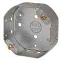 Product Image of 4" x 1-1/2" Deep Octagon Fan Box w/ 1/2" Knockouts, NM C-5 Cable Clamps
