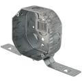Product Image of 4" x 1-1/2" Deep Octagon Box w/ 1/2" Knockouts & V Bracket