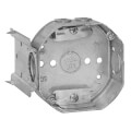 Product Image of 4" x 1-1/2" Deep Octagon Box w/ 1/2" Knockouts, NM C-5 Cable Clamps & L Bracket