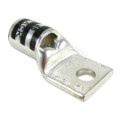 Product Image of One Hole Standard Barrel Copper Lug, Wire Size 2/0 AWG, 1/2" Bolt (Black)