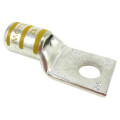 Product Image of One Hole Standard Barrel Copper Lug, Wire Size 250 kcmil, 3/8" Bolt (Yellow)