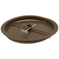 Product Image of 12" Steel Round Duct Ring w/ Butterfly Damper (Brown)