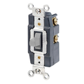 Product Image of 20A, 120/277v, Toggle 2-throw Ctr-off Maintained Contact 1-pole AC Quiet Switch (Gray)