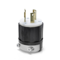Product Image of Locking Plug, 30A, 277V Industrial Grade (Black) & White
