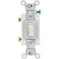 Product Image of Single Pole Commercial Toggle Switch, 15A, Side Wired - White (120/277V)