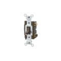 Product Image of 3-Way Commercial Toggle Switch, 15A, Side Wired - Brown (120/277V)