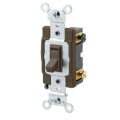 Product Image of 4-Way Side Wired Framed Toggle Switch, 15A - Brown (120/277V)