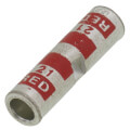Product Image of Two-Way Standard Barrel Copper Splice Connector, Wire Size 8 AWG (Red)
