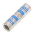 Product Image of Two-Way Standard Barrel Copper Splice Connector, Wire Size 6 AWG (Blue)