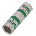 Product Image of Two-Way Standard Barrel Copper Splice Connector, Wire Size 1 AWG (Green)
