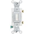 Product Image of Single Pole Commercial Toggle Switch, 20A, Side Wired - White (120/277V)
