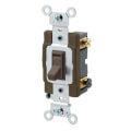 Product Image of 3-Way Commercial Toggle Switch, 20A, Side Wired - Brown (120/277V)