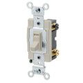Product Image of 4-Way, Side Wired, Framed Toggle Switch, 20A - Ivory (120/277V)