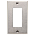 Product Image of 1-Gang Decora Wallplate, Midway Size, Non-magnetic Stainless Steel