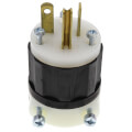 Product Image of Industrial Grade Plug, 20A, NEMA 6-20P - Black/White (250V)