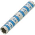 Product Image of Two-Way Long Barrel Copper Splice Connector, Wire Size #6 AWG, (Blue)