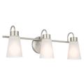 Product Image of Erma 3 Bulb Vanity Light (Brushed Nickel)