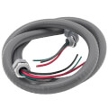 Product Image of 3/4" x 6' 8/2 Gray Ultra-Whip Liquidtight Flexible Non-Metallic PVC Conduit Cable Whip
