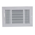 10" x 6" (Wall Opening Size) Steel Three-Way Sidewall/Ceiling Register (683 Series)