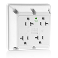 Product Image of 20A 4-in-1 Quadruplex Receptacle/outlet, Hospital Grade (White)