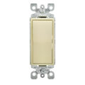 Product Image of Decora Rocker Switch, Single-Pole - Ivory (15 Amp, 120/277V))