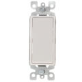 Product Image of Decora Rocker Switch, Single-Pole - White (15 Amp, 120/277V)